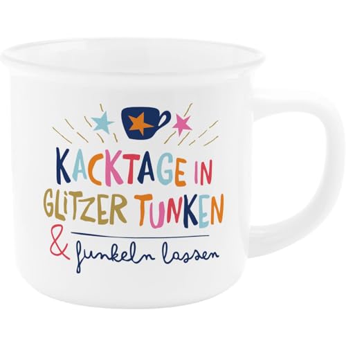 H:) PPY life Tasse mit Motiv Funkeln | Kaffeetasse aus Porzellan, 35...