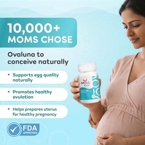 Image of Mylo Ovaluna Female Fertility Supplement Capsules Shatavari and CoQ10 (60 Capsules (Pack of 2))
