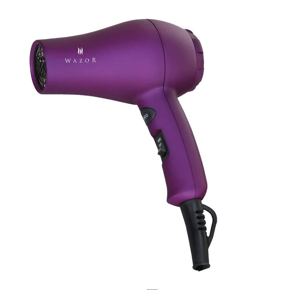 Secador de pelo pequeño y ligero para niños, secador compacto para RV y viajes, secador iónico de 1000 W con concentrador 8
