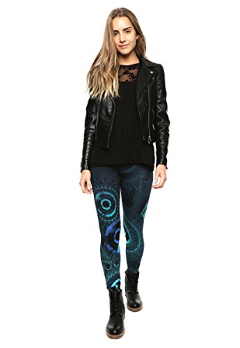 Desigual Elko Leggings, Blu (Navy 5000), (Taglia