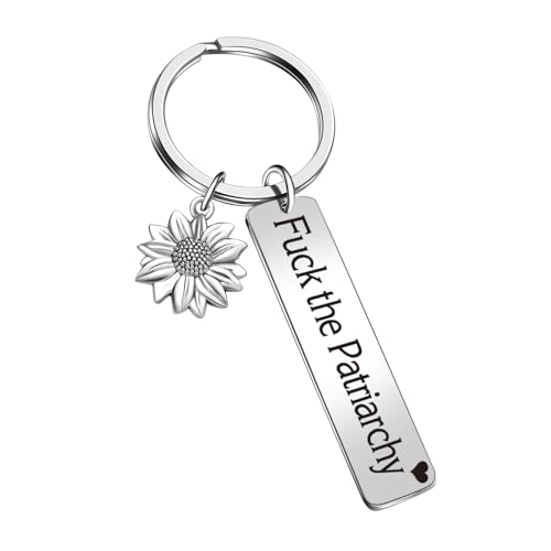 JIUSHUN Feminist Gifts Girl Power Keychain Womens Rights Jewelry Empowering Gift For Women Feminist Activist Jewelry -Birthday Christmas Valentines Day Keychain for Friends Girlfriend Mom