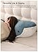 FIAEUGZKM Giant Blue Whale Plush Pillow, 3ft Large Soft Stuffed Whale Body Pillow, Cuddly Humpback Sea Animal Plush Toy, Cute Birthday Gift Decor Plushy Cushion for Boys Girls Kids Teens Adults