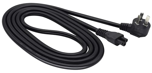 AAOTOKK - AAOTOKK 90-Degree AU to C5 Power Cord AU Australia/New Zealand/China 3-Pin Male Plug to IEC-320 C5 Plum Blossom tail Female Head Cable for Laptop Adapters,Desktop Chargers for Printers(1.8M/5.9FT)