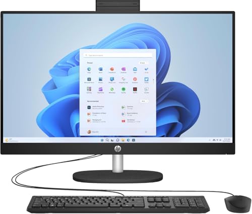 HP All-in-One 27-cr100 Business All-in-One Desktop 2024 27' FHD 1920x1080 Touchscreen, Intel Core Ultra 7 155U 12-Core Intel Iris Xe Graphics, 32GB DDR5 1TB SSD Wi-Fi Bluetooth 5.3 Windows 11 Pro