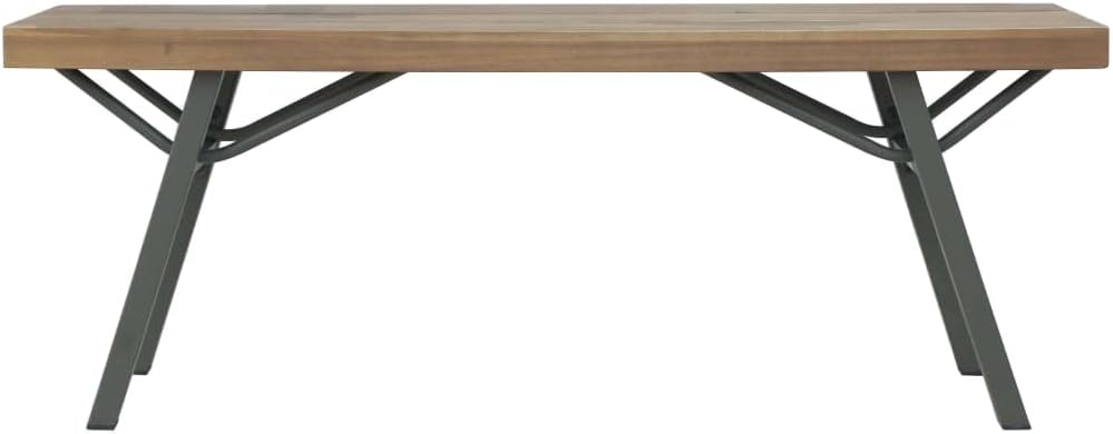 Patio Bench,Porch Bench,Picnic Bench,Garden Benches for Outdoors,Easy to Assemble,for Patio, Porch, Backyard, Balcony, Poolside and Garden, 47.2" Solid Acacia Wood