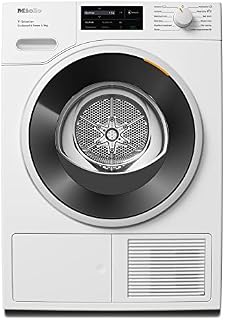 Miele TSL783 WP 9 kg Tumble Dryer - Freestanding, Quiet Dryer with Heat Pump, SteamFinish, EcoSpeed, DryCare 40 and SilenceDrum, A+++ Rated Energy Efficiency, in Lotus White