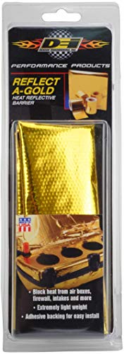 Design Engineering 010392 Reflect-A-Gold High-Temperature Heat Reflective Adhesive Backed Sheet, 12" X 24" Sheet #TOP4