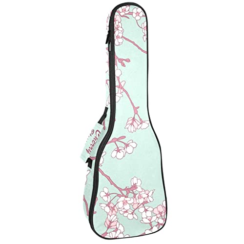 Sac ukulélé antichoc imperméable vert menthe pour concert