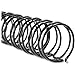 Buy Black Spiral Binding Coils, Plastic Spines For 130 Sheets (12 In, 16mm, 4:1 Pitch, 100 Pack