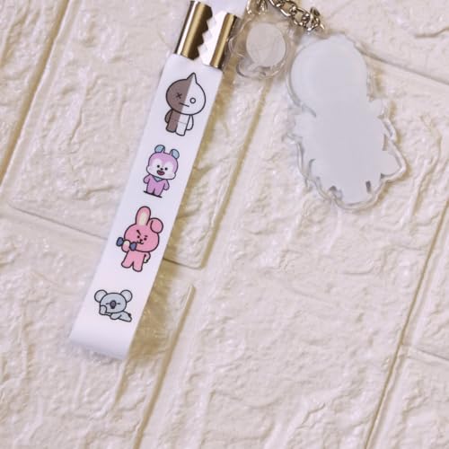Image of Acrylic Army Bomb Keychain with White Tag | Purple Army Key Holder |Kpop Lightstick