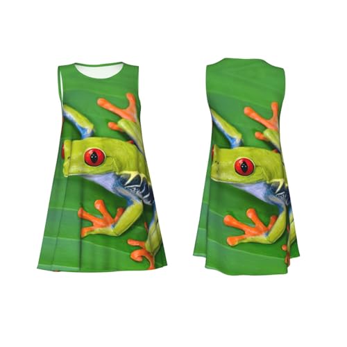 Robe décontractée à feuilles vertes idéale pour la plage