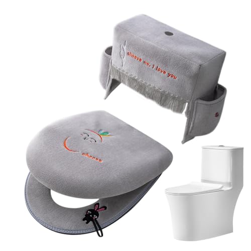 Evite caídas con fundas de inodoro y felpudos de baño 2