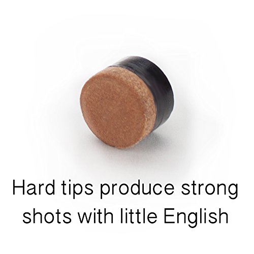 Felson Billiard Supplies 10 Brass Screw-On Pool Cue Tips| Standard 12mm Size|Use with Screw-in Ferrules| Hard Leather Tips