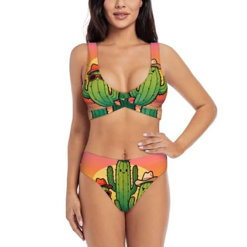 Bikini croisé pour femme résolvant le manque de maintien avec push-up réglable