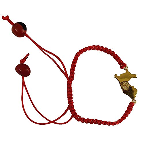 Image of EVELYN BROOKS Macrame Adjustable & Easy to Wear UNISEX Bracelet - Gold & Silver Finish- Friensdhip /Love Good Luck Bracelet - w /Meaningful Huayruro Seed Beads - Great Gifts for HIM & for HER