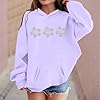 Huihong Children's Sweatshirt Hoodie Kids Girls Floral Cute Graphic Winter Long Sleeved Tops Pullover Hoody for Girls Oversized School Comfy Casual Jogging Blouse 2-13 Years (Purple, 12-13 Years) #1