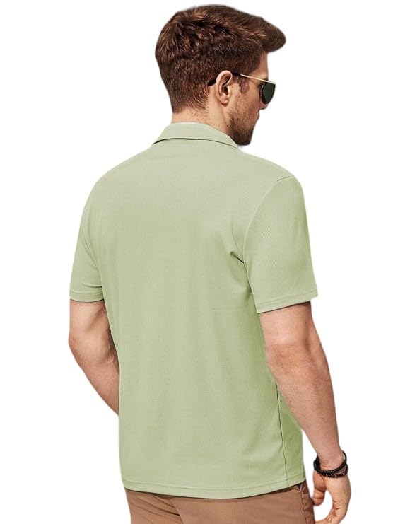 Image of Men's Ribbed Polo Tshirt