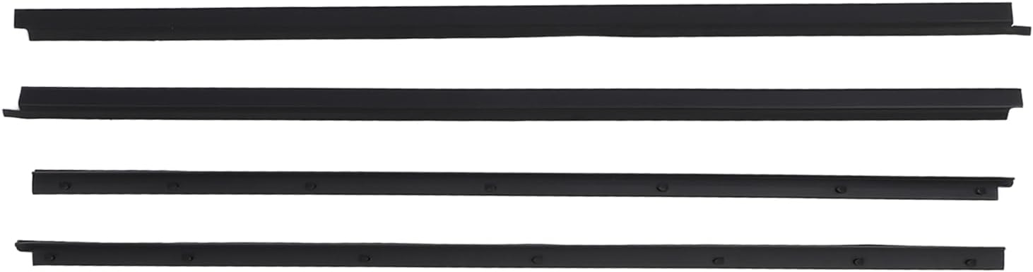 Car Door Window Weatherstrip Seal Kit Leakproof Windproof 4PCS ABS Rubber Replacement for Hardbody D21 1985 1997 and Pathfinder YD21 WD21 1985 1995