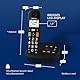 Panasonic KX-TGU130EXB digitales schnurloses Telefon mit Anrufbeantworter, Basisstation & 1 Mobilteil, LCD-Display, große Tasten, Favoriten-Taste, hörgerätekompatibel, Schwarz