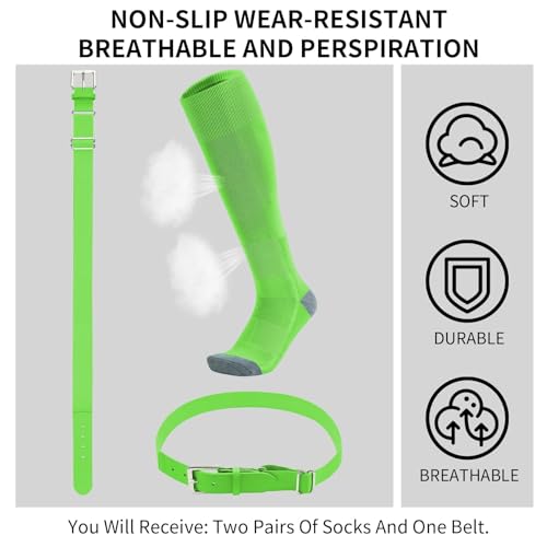 Image of QBK Toddler Baseball Socks And Belt Youth Softball Tee Ball Combo Set