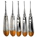 A2Z German Straight & Curved Dental Surgery EXTRACTING LUXATING APICAL Root TIP Elevators 1.5mm-5mm (5)
