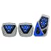 Pilot Automotive Pilot PM-2313B2 Voltage Pedal Pad Set for Manual Transmissions - Black/Blue