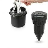 Hide A Key Outside Sprinkler Head Key Hider With Pointed Tip Waterproof, Sprinkler Head Key Holder for Garden Yard Soil & Rain, Impact Resistant Rustproof, Secure Hide a Key Outside for Emergencies