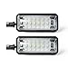 Gempro License Plate Light, 2-Pack LED License Plate Lamp Assembly for Subaru BRZ Scion FR-S Impreza WRX STi Legacy Crosstrek Toyota 86, Powered by 18SMD Xenon White LED Lights