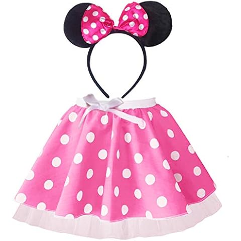 Minnie Mouse Tutu Skirt with Headband Cover