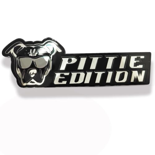 Image of Car Emblem: Dog Car Badge Laser Cutting Emblem Cool Decals Trucks German Shepherd Badge Corgi Edition Doodle Golden Retriever Vehicles Dachshund Addition Rottweiler (Black Pittie)