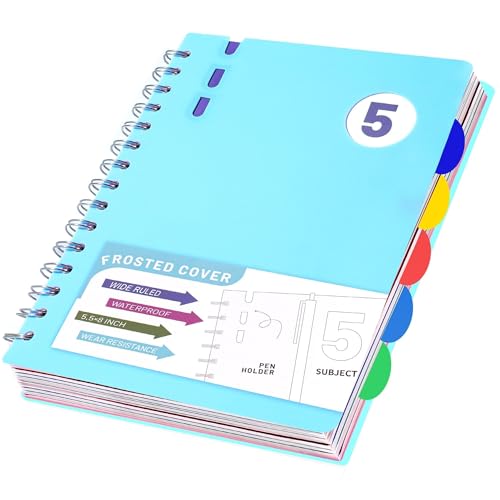 Carnet à spirale A5 bleu pour organiser vos cours et réunions de travail