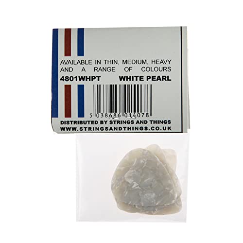 Picato Pearl Lot de 12 médiators fins Blanc - Les Beatles, Paul McCartney, John Lennon, RIngo Starr, George Harrison Picato Pearl Lot de 12 médiators fins Blanc – Image 4