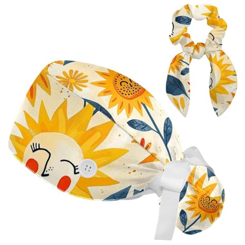You are My Sunshine Print Adjustable Working Cap with Sweatband Suitable for Men and Women