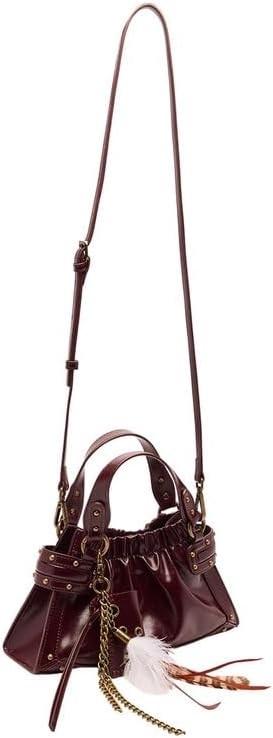 URBAN REVIVO Women's 2025 Winter Retro Charm Decor Top Handle Crossbody Bag - Image 4