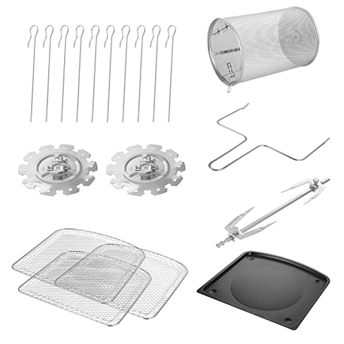 Emerio XXL-Heißluft-Fritteuse 13 Liter Airfryer BPA frei Smart Fryer Heißluft-Backofen Multi-Ofen mit Dreh-Spieß und Drehkorb Display Timer Dörrfunktion 1800 Watt AF-121914 schwarz – Bild 6