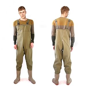 Fishing Chest Waders 100% Waterdicht Lichtgewicht Nylon PVC Met Laarzen Unisex Waders
