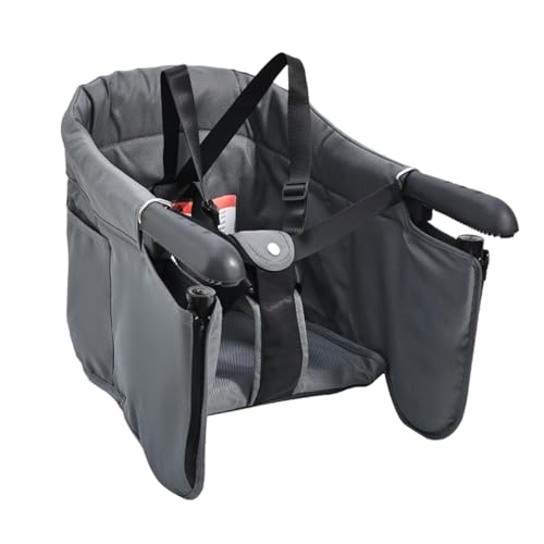 Gancho para trona - Silla de comedor plegable de tela, trona ligera con clips y correas de seguridad | Trona de mesa con clip, asiento plegable para niños para mesa de comedor