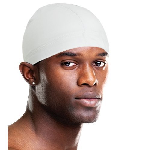 Sports Spandex Dome Cap White 
