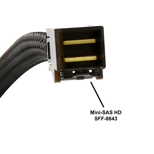image for IO CREST U.2 NVMe to MiniSAS Cable with SATA Power Connector for 2.5