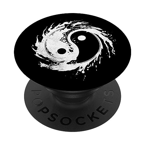 Ying Yang Flow State Meditation Watercolor Tai Chi Men Women PopSockets Adhesive PopGrip