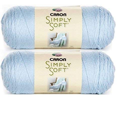 Caron Simply Soft - Pack of 2 Balls - 170g Each Ball - Soft Blue