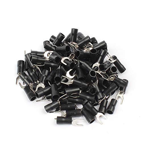 Connecteurs de câble SV3.5-5 cosses à sertir isolées noires pour fils électriques
