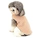 Ranphy Sherpa Fleece Small Dog Clothes for Boys Girls Winter Puppy Cat Coat Soft Vest Sweater Warm Jacket Chihuahua Yorkshire Terrier Apparel Cute Halloween Christmas Costume Clothing Brown L