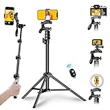 【Multifuncional Selfie Stick con trípode desmontable】APEXEL Nueva actualización selfie stick, el trípode la extensión extensible de aluminio de alta calidad están conectados entre sí, por lo que es extremadamente estable,resistente y duradero.Libre de cambiar entre selfie stick y trípode de montaje.
