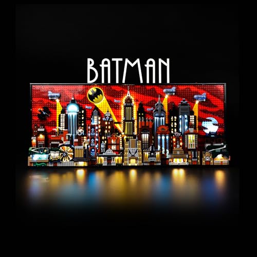 yglaring Juego de Luces LED Compatible con Lego DC Batman - Die Zeichentrickserie Gotham City Bauen 76271 Bloques de construcción, Control táctil (No Modelo)