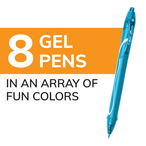 BIC Gelocity Quick Dry Ocean Themed Gel Pens, Medium Point (0.7mm), 8-Count Gel Pen Set, Colored Gel Pens for Note Taking and Journaling - Image 4