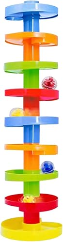 Miniatura 3 de WEofferwhatYOUwant Juguete de bola – Juego de torre STEM expandible de 14 piezas para niños pequeños de 9 meses | Puente de bricolaje, bolas de