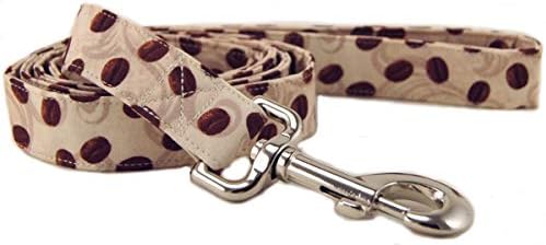 Coffee Beans & Cream Dog Leash for Walking, Running and Training X Small