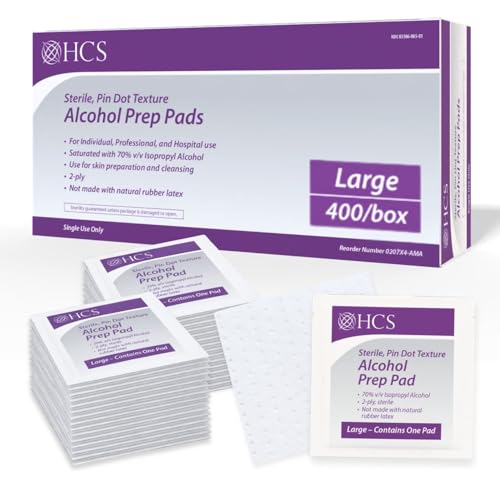 HCS Large Alcohol Prep Pads