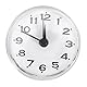VIFERR Dusche Wanduhr, Mini Badezimmeruhr Saugnapf Wasserdicht Runde Wanduhr Quarz Uhren Dekoration für Dusche Küche Badezimmer Schlafzimmer (Gelb)